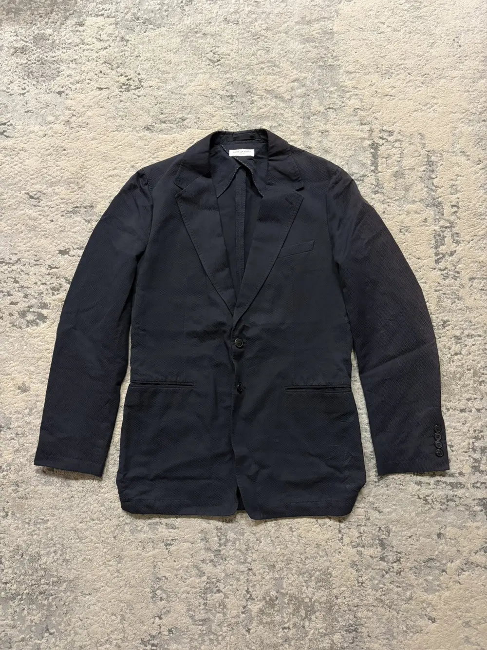 Dries Van Noten - Cotton Linen Perforated Jacket 19x31