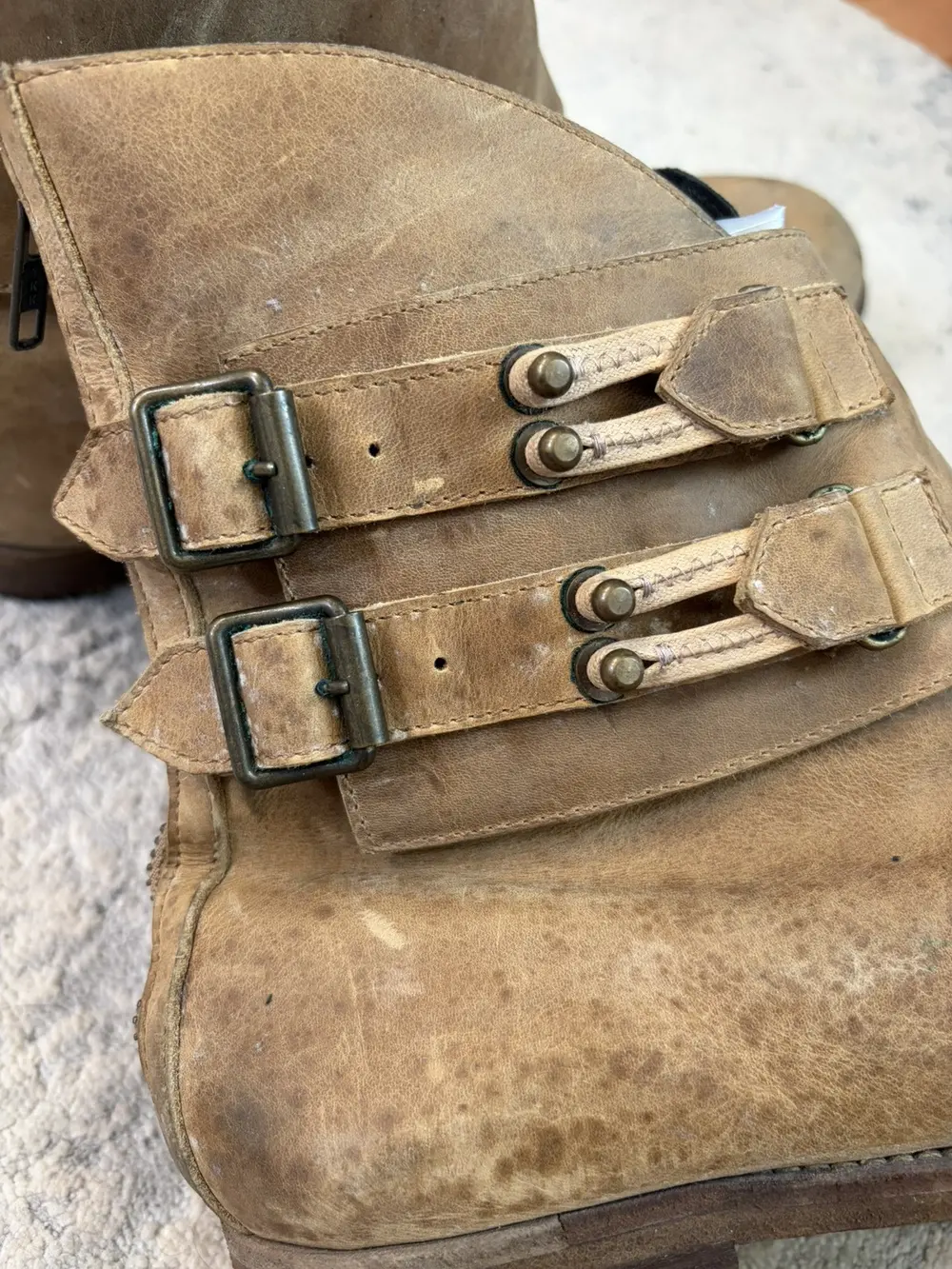 FAD-3 Buckle Back Zip Boots 9 US Men - Image 4