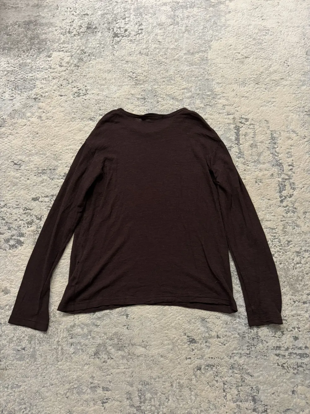 Junya Watanabe AW19 Brown Long Sleeve Tee 20x25 - Image 4