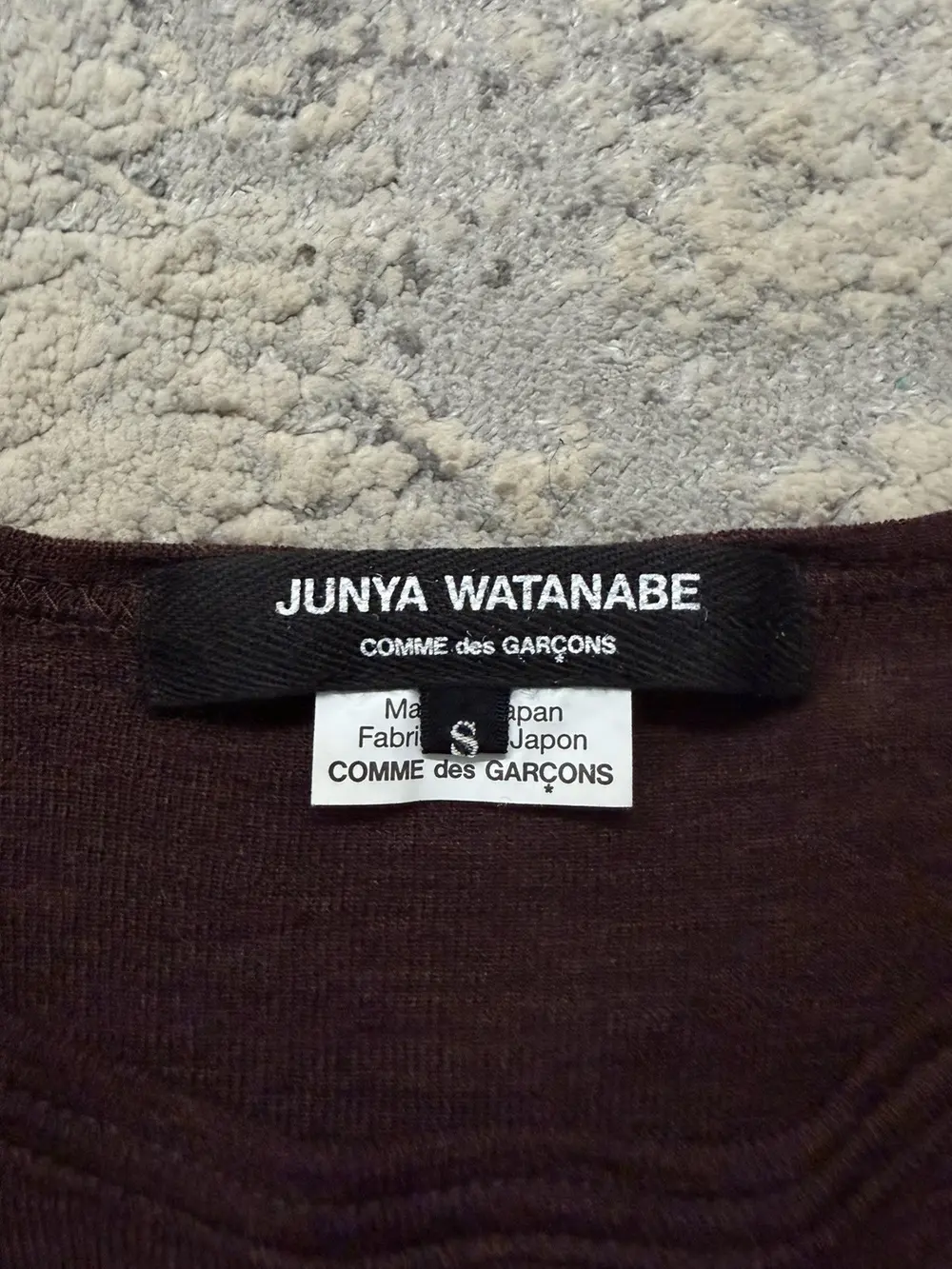 Junya Watanabe AW19 Brown Long Sleeve Tee 20x25 - Image 3