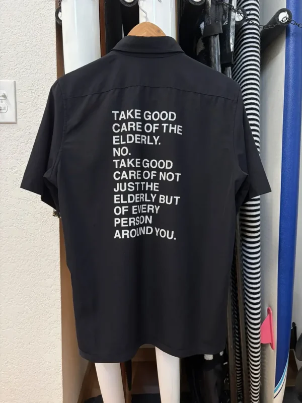 Junya Watanabe Man - SS02 Poem Black Shirt "Elderly" 20x28