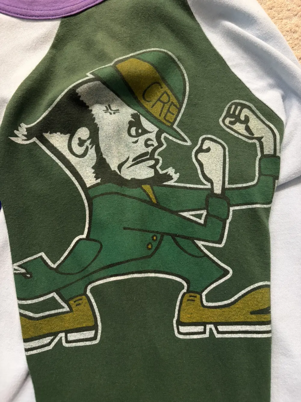 Junya Watanabe - SS05 "33" Fighting Irish Reconstructed Long Sleeve T Shirt 19x26 - Image 5