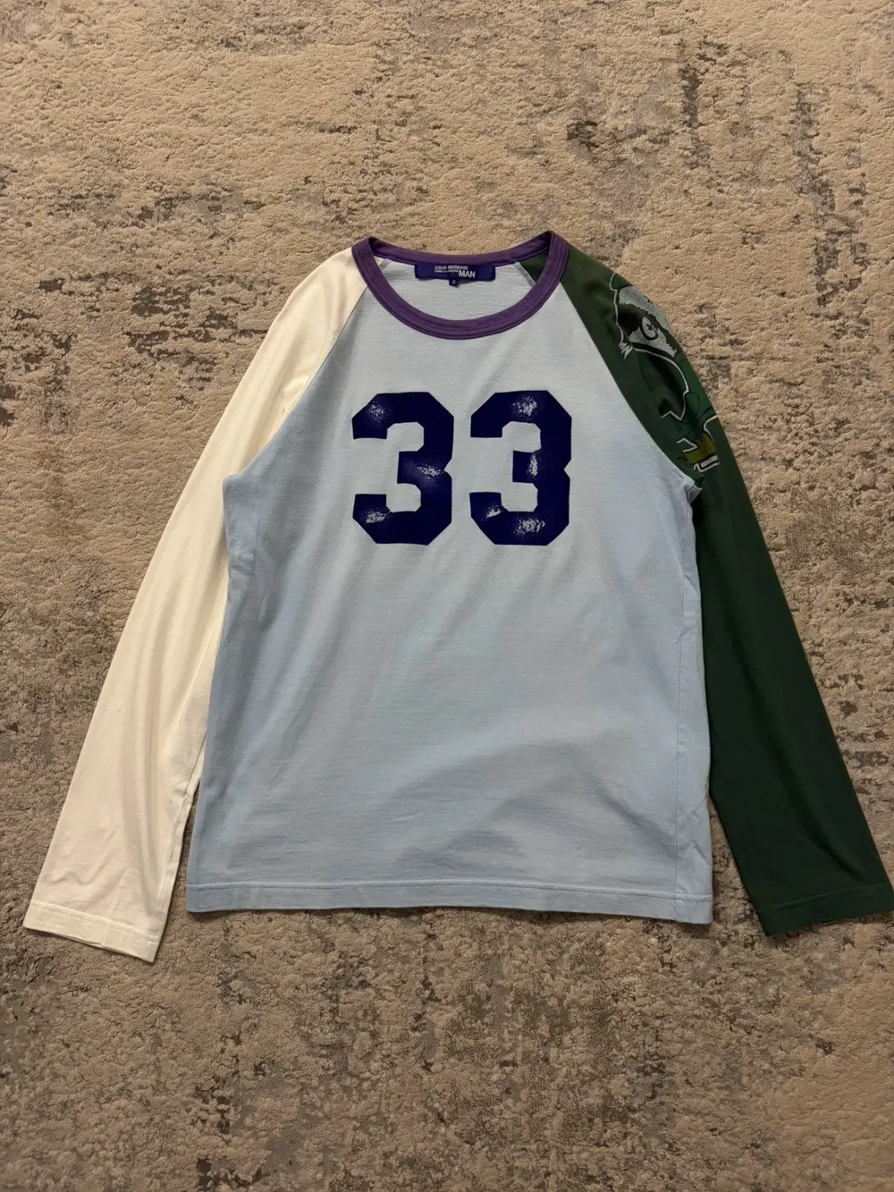 Junya Watanabe - SS05 "33" Fighting Irish Reconstructed Long Sleeve T Shirt 19x26