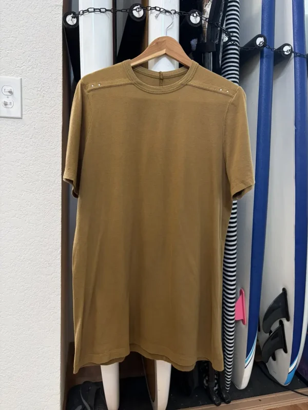 Rick Owens - SS19 Mustard Rivet Level Tee Shirt 22x30