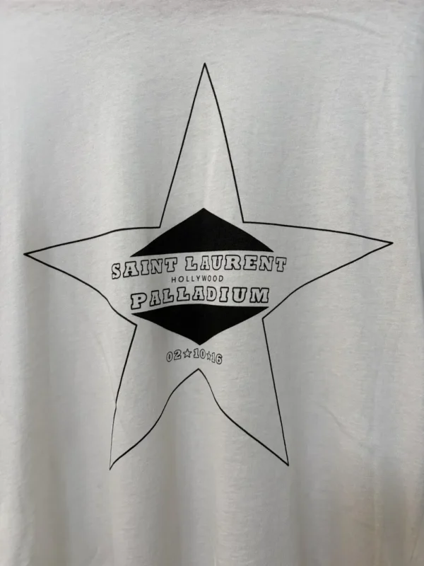 Saint Laurent – AW16 Hollywood Palladium Runway Hedi Slimane T Shirt White4
