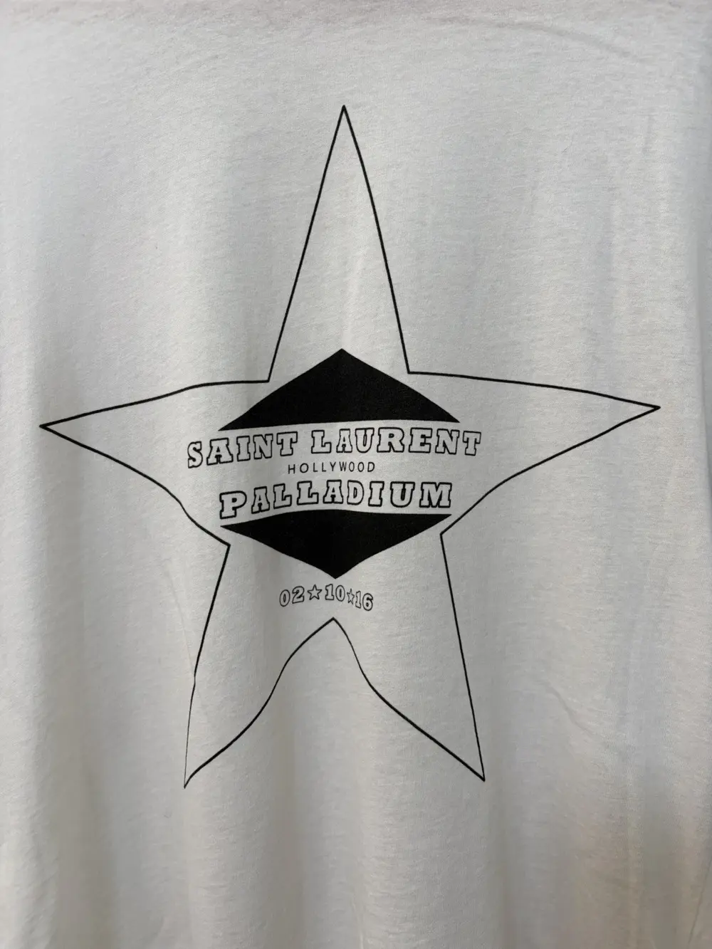 Saint Laurent - AW16 Hollywood Palladium Runway Hedi Slimane T Shirt White 17x25 - Image 2