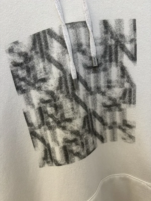 Saint Laurent – AW21 Blurred Box Logo Hoodie6