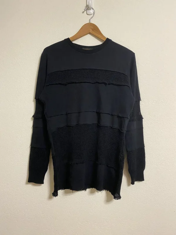 Undercover AW03 "Paperdoll" Hybrid Mesh Sweater 19x27