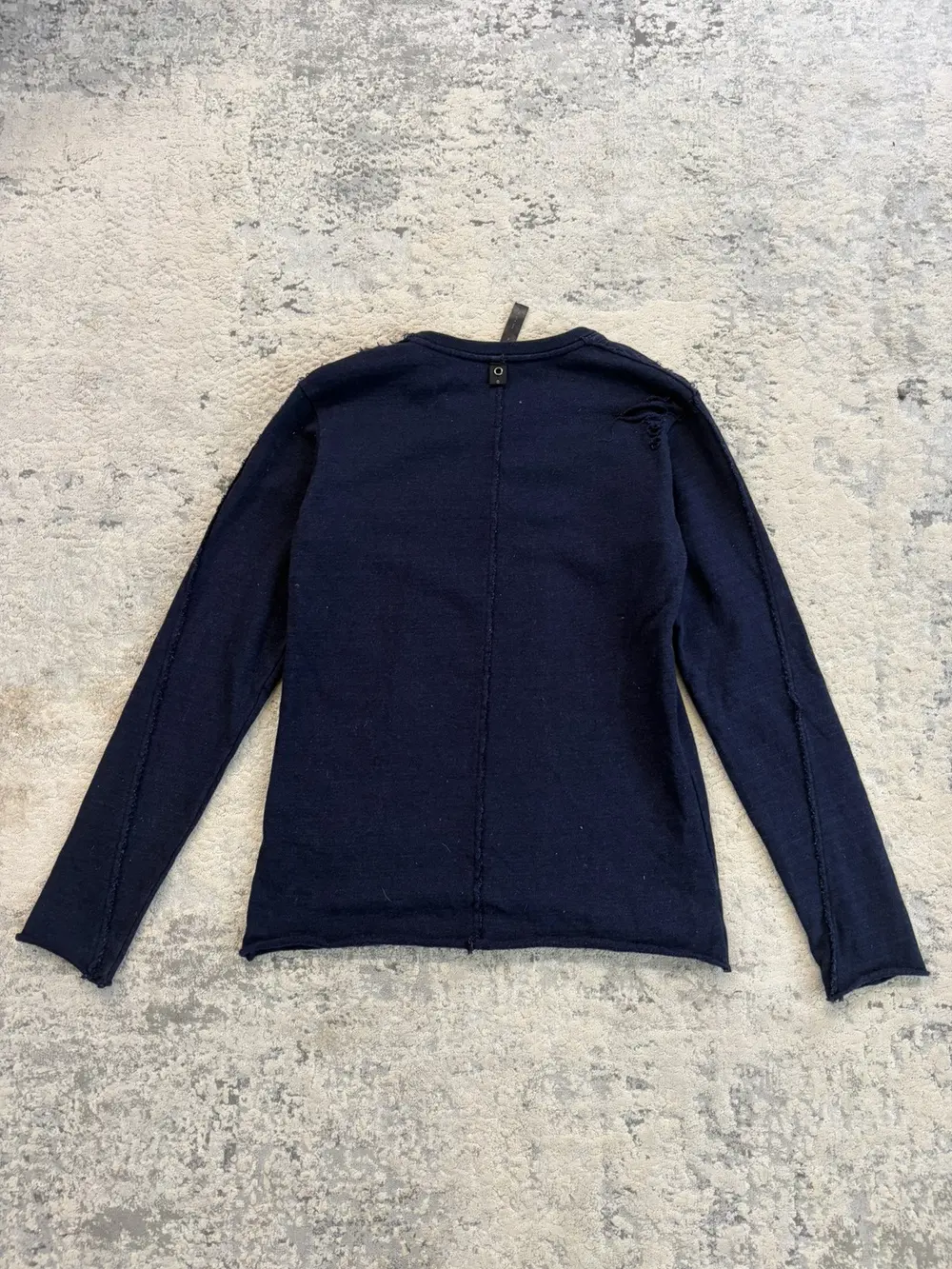 WJK - Distressed Navy Sweatshirt 18x26 - Image 6