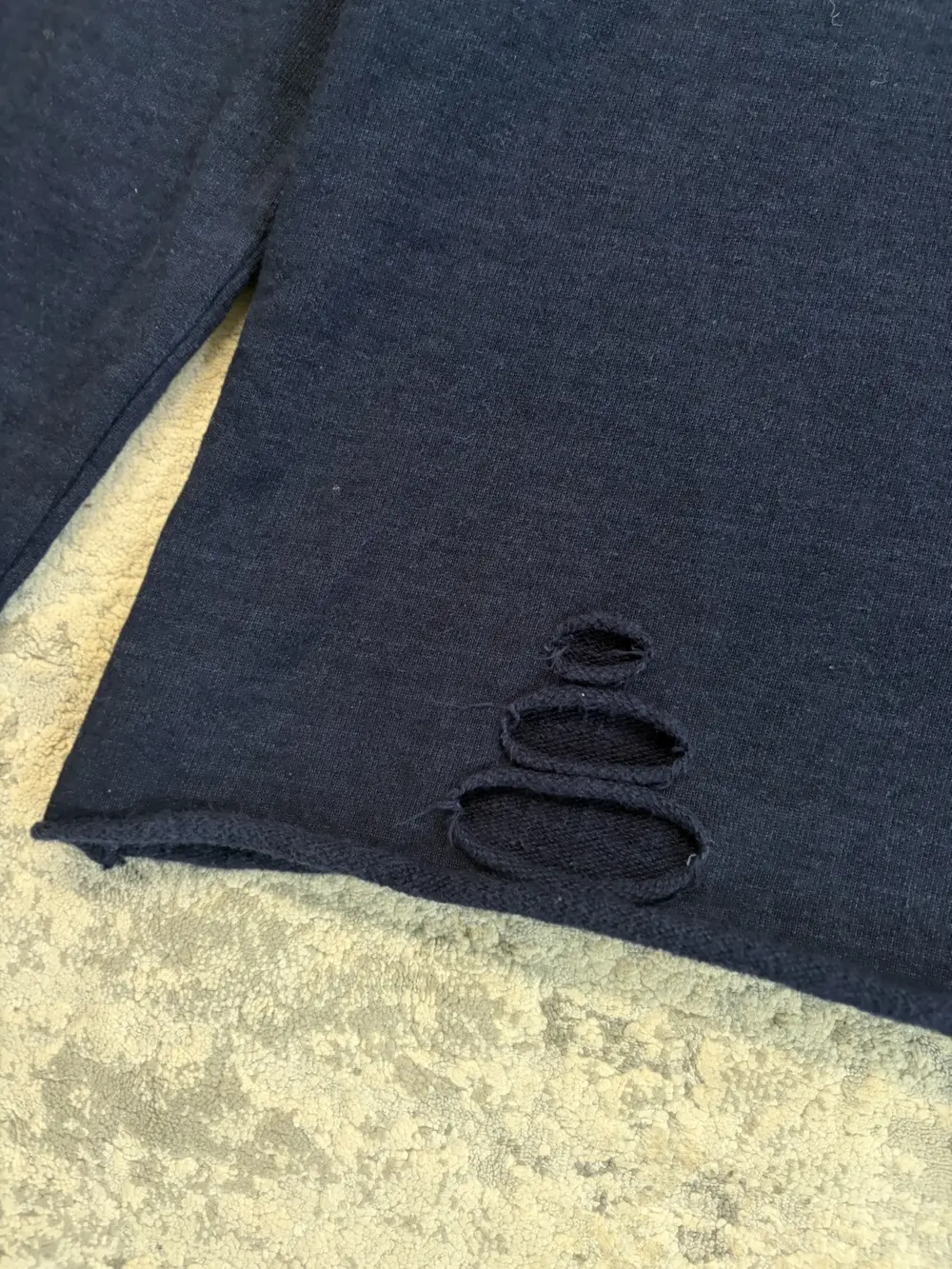 WJK - Distressed Navy Sweatshirt 18x26 - Image 3