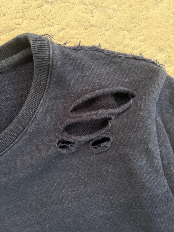 WJK – Distressed Navy Sweatshirt6