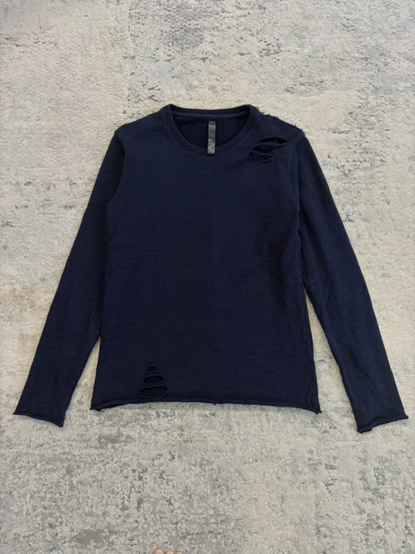 WJK - Distressed Navy Sweatshirt 18x26