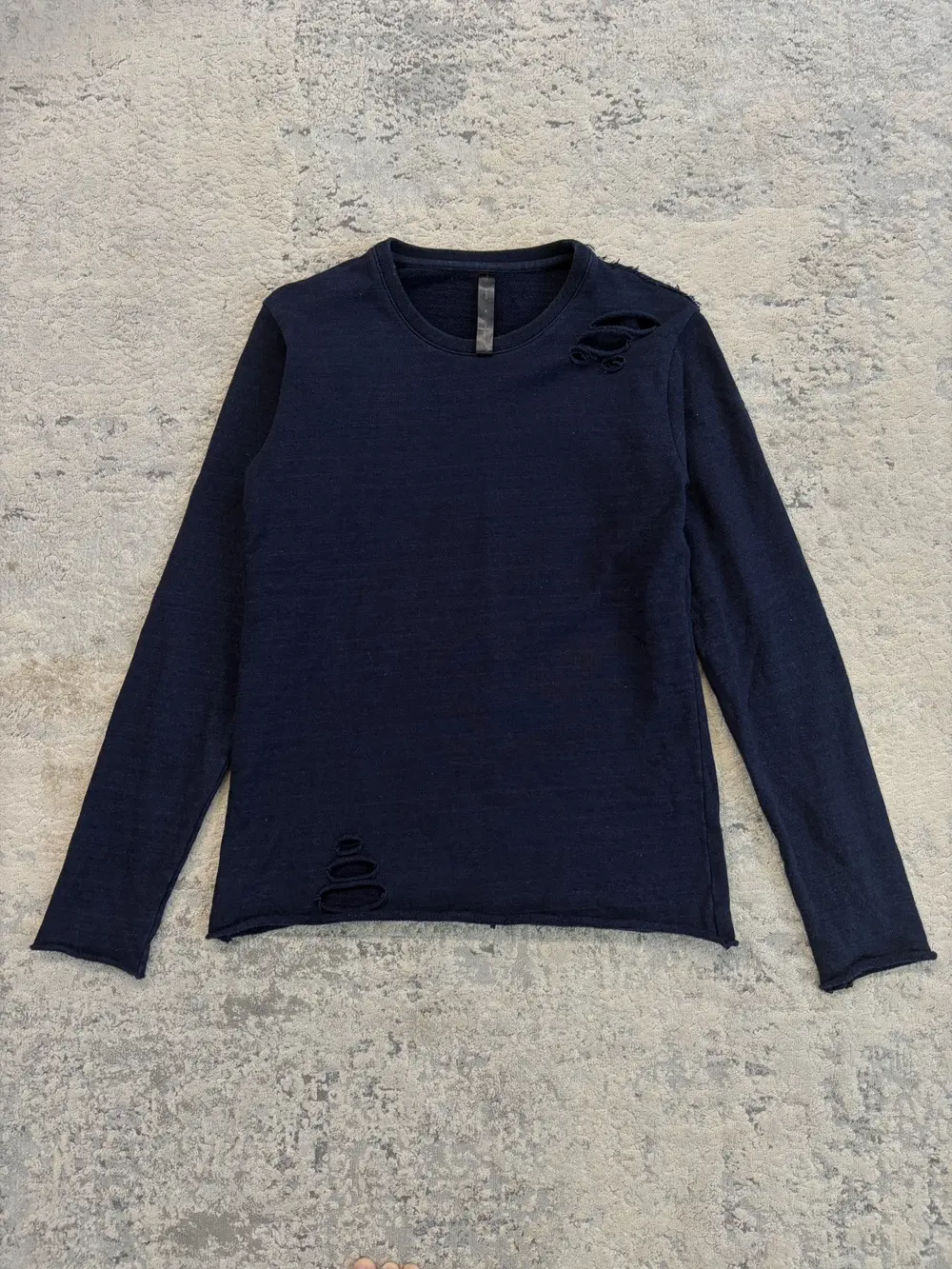 WJK - Distressed Navy Sweatshirt 18x26