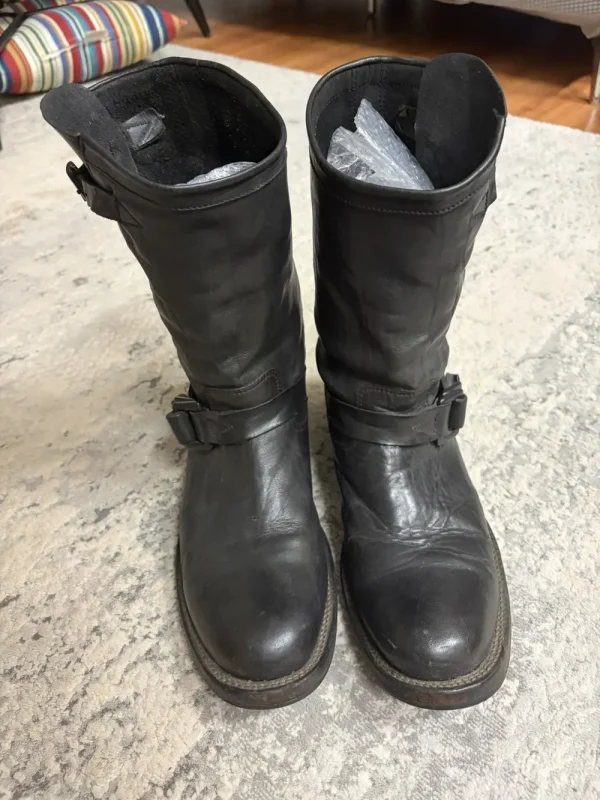 Backlash – Black Leather Engineer Boots6
