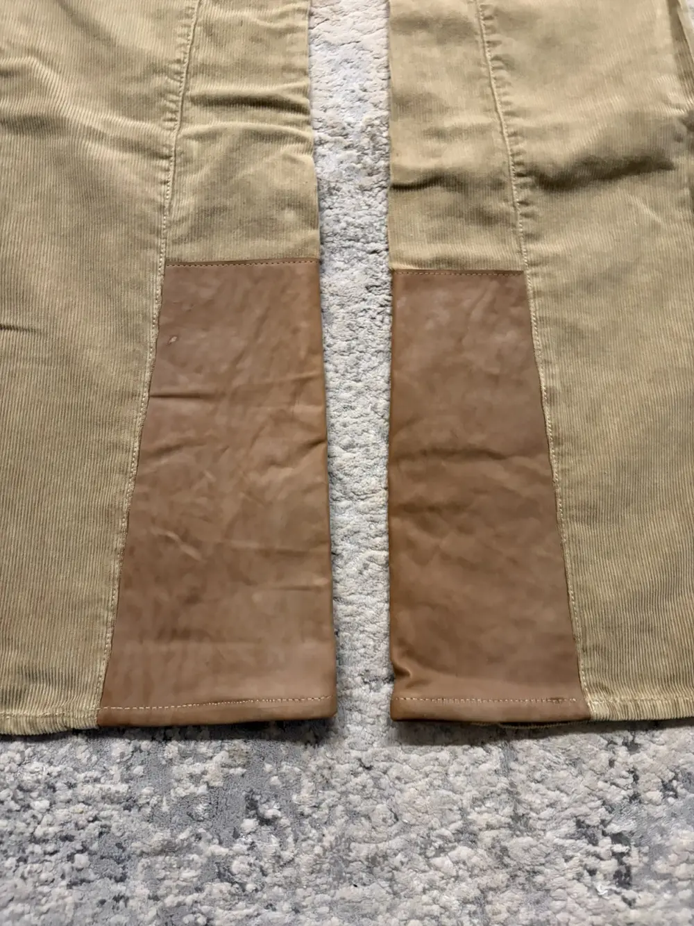 Backlash - Corduroy Leather Panel Boootcut Denim 32x34 - Image 7