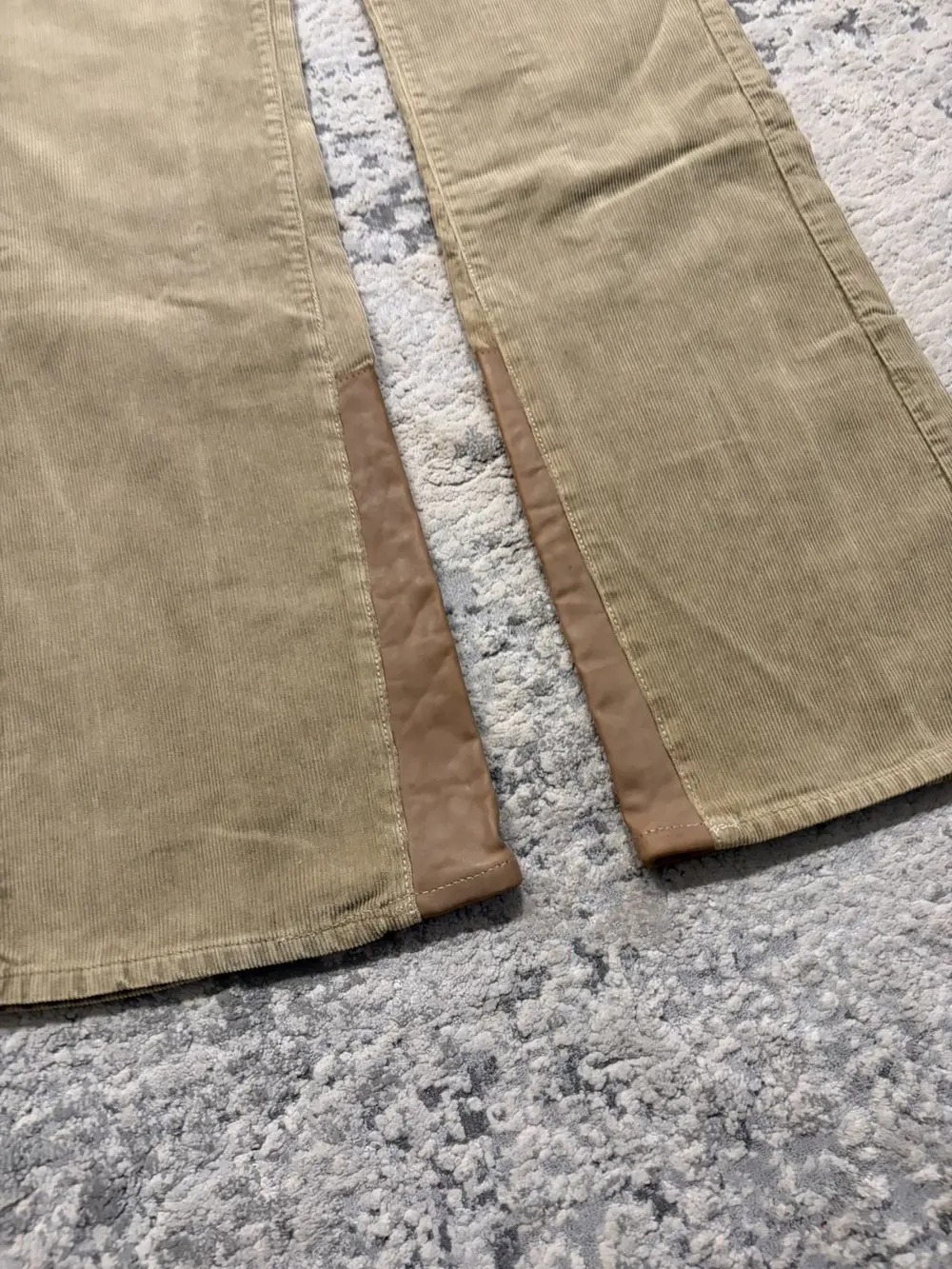 Backlash - Corduroy Leather Panel Boootcut Denim 32x34 - Image 4