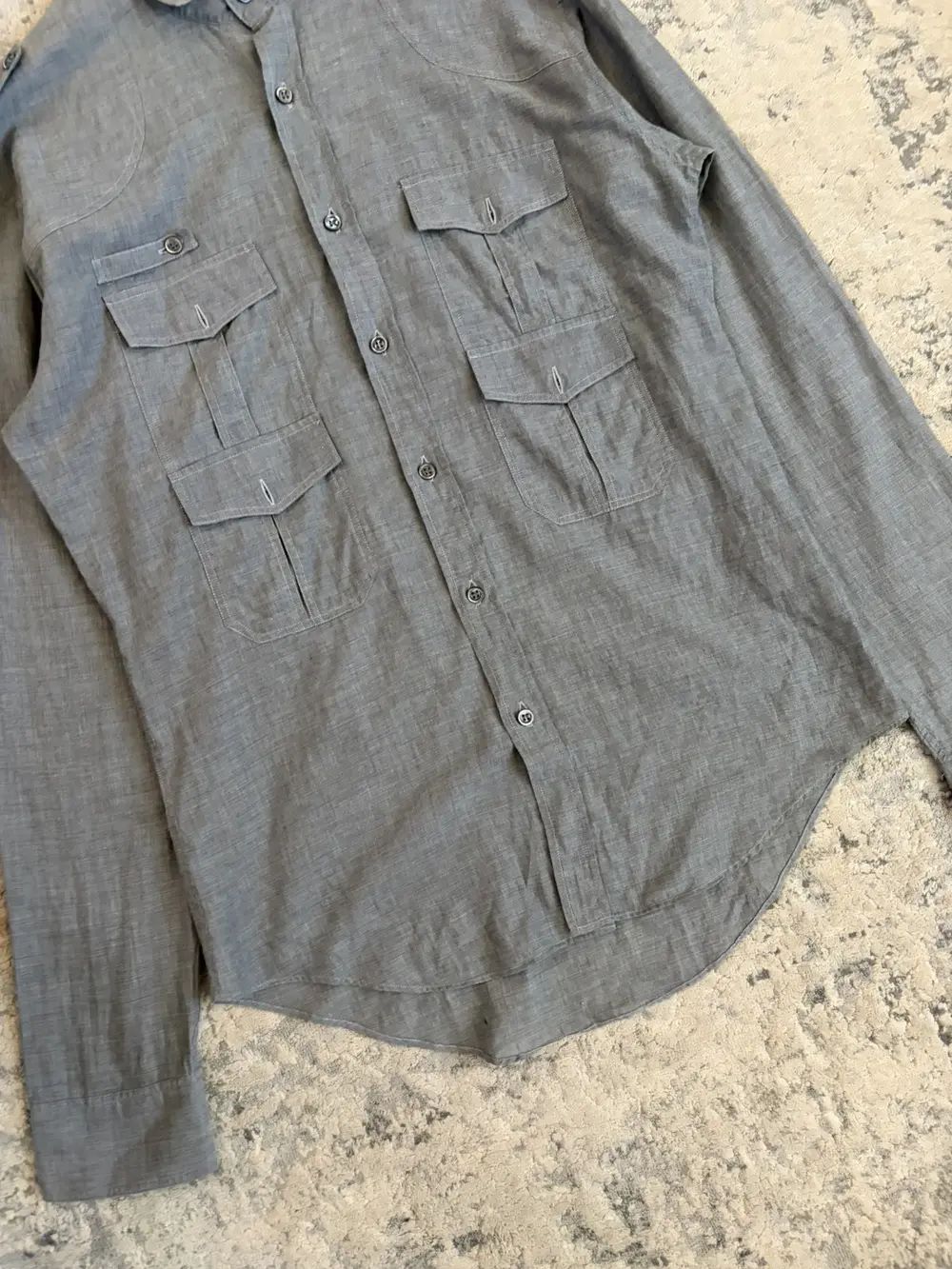 Dior Homme - SS06 Epaulette Military Shirt 20x30 - Image 3
