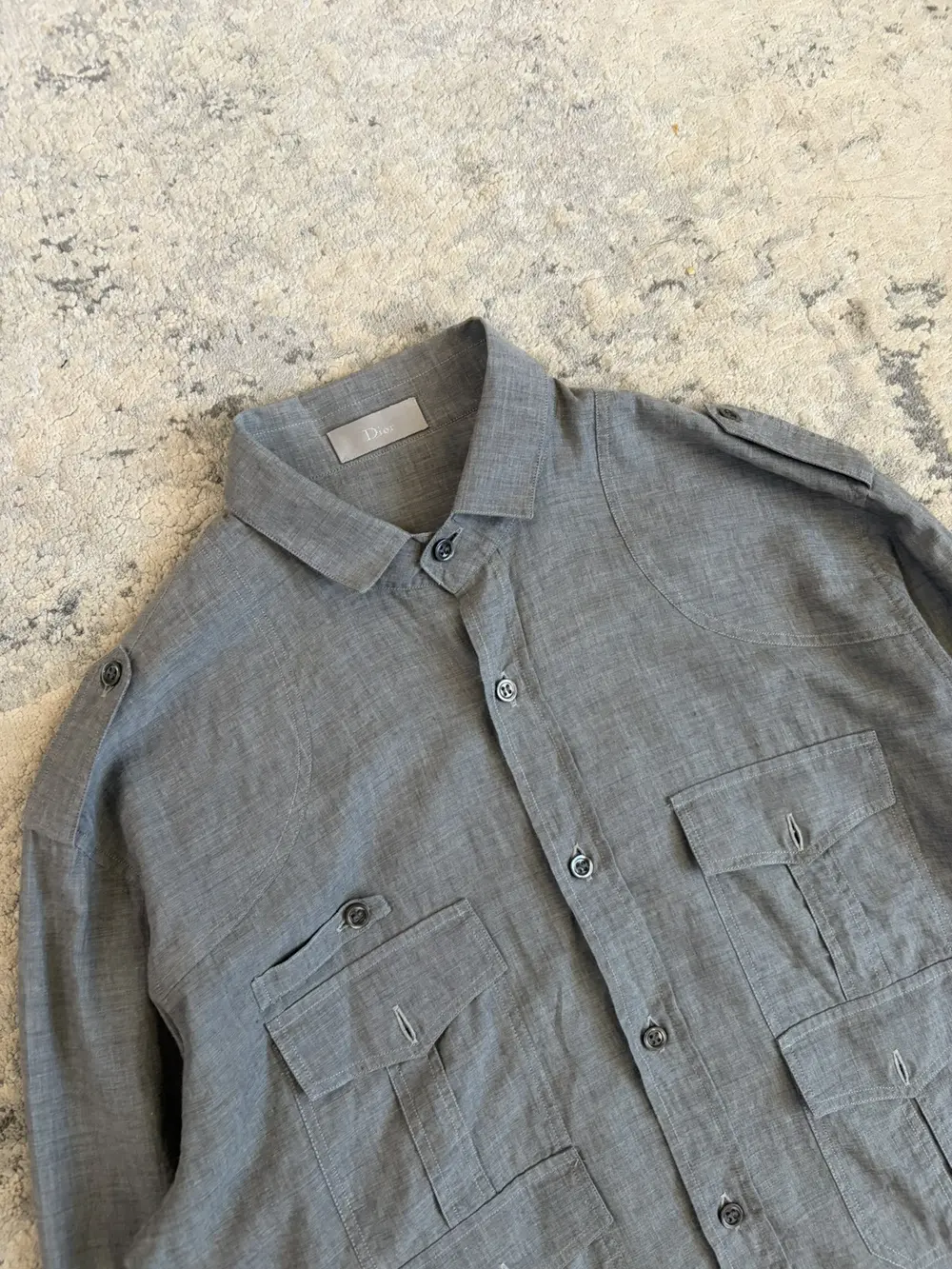 Dior Homme - SS06 Epaulette Military Shirt 20x30 - Image 2