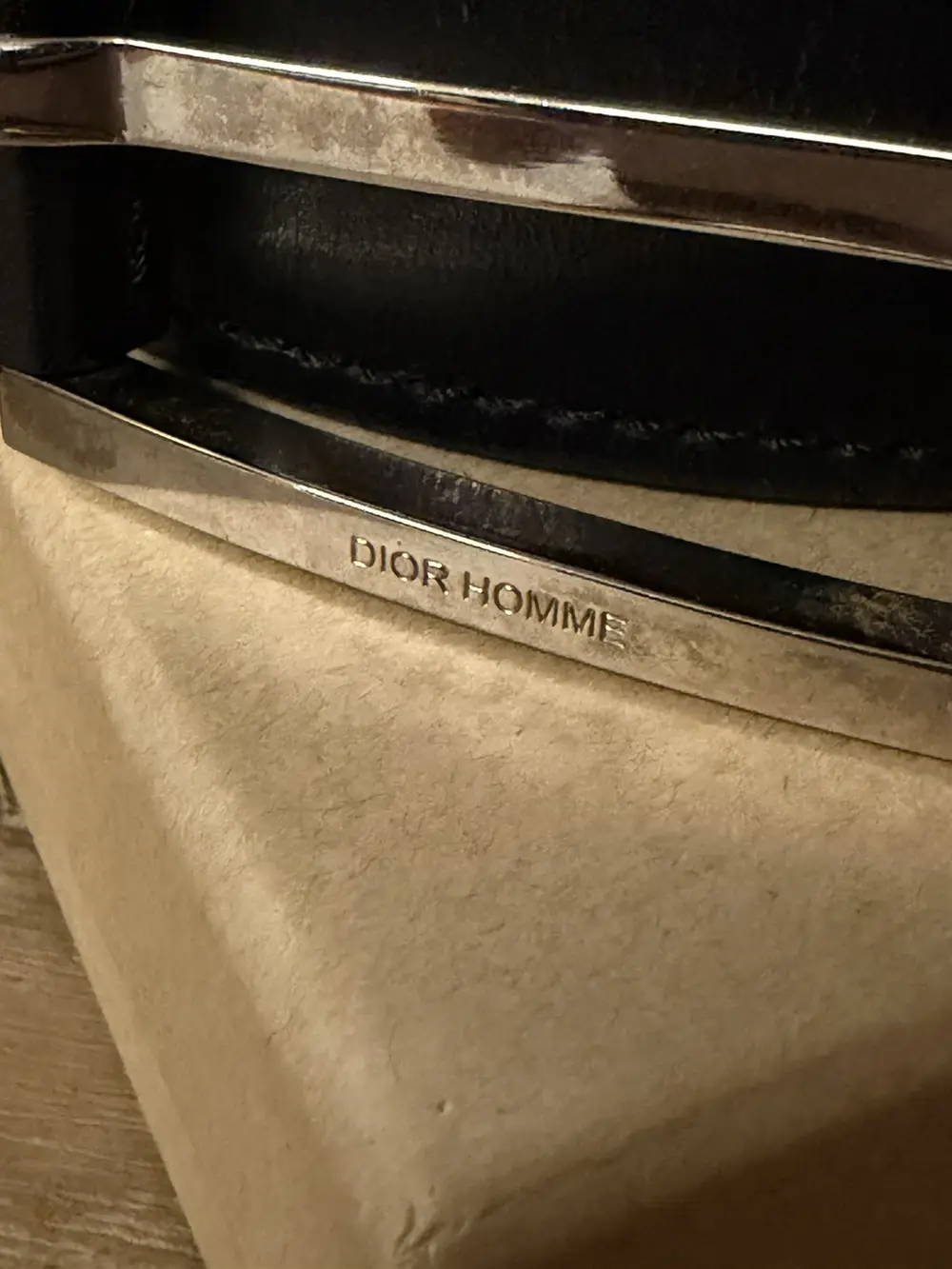 Dior Homme - Silver Buckle Belt 31-35" - Image 2