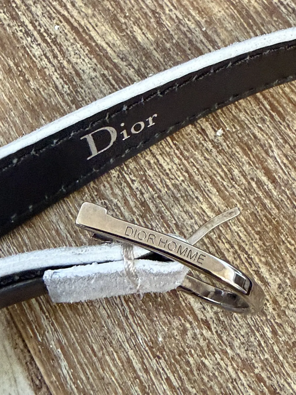 Dior Homme - Skinny Suede Belt Beige 33-39 - Image 4