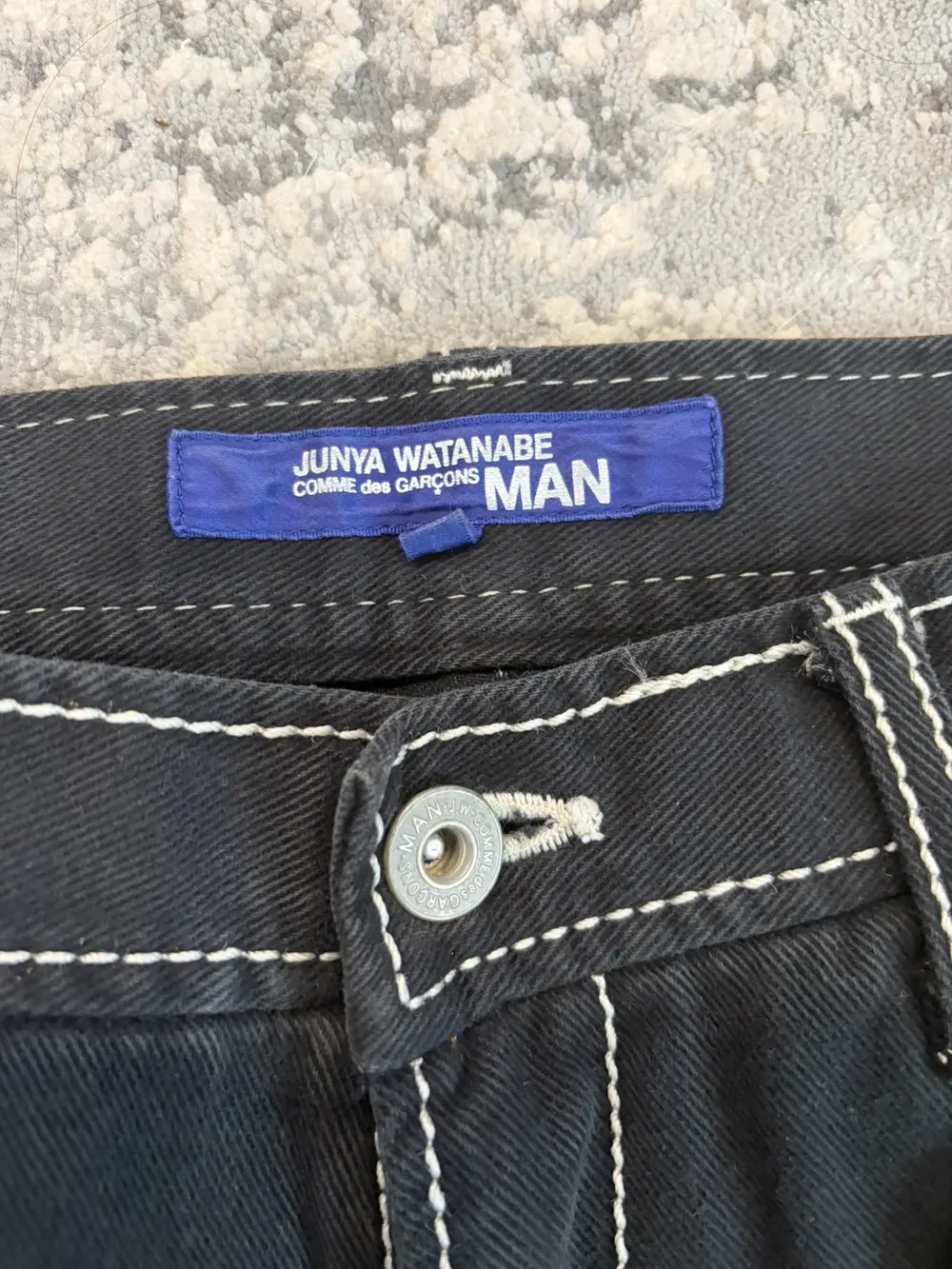 Junya Watanabe - AD2003 Black Contrast Bootcut Denim 32x33 - Image 3