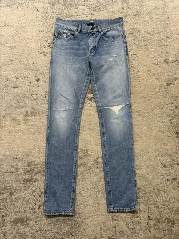 Saint Laurent - 2018 Knee Rip Repaired Denim 31x33