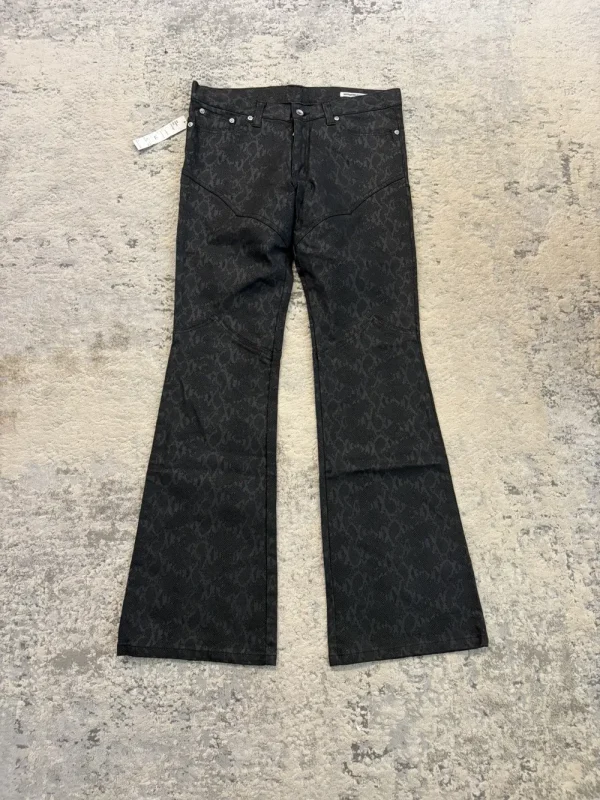 Semantic Design - Snake Print Bootcut Stretch Denim 33x34