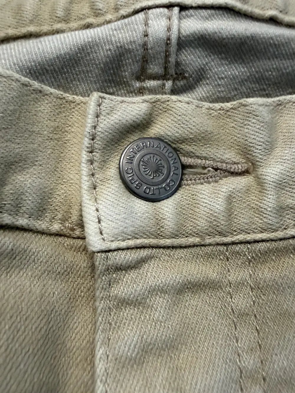 Tornado Mart - Beige Slim Bootcut Denim 32x30 - Image 2