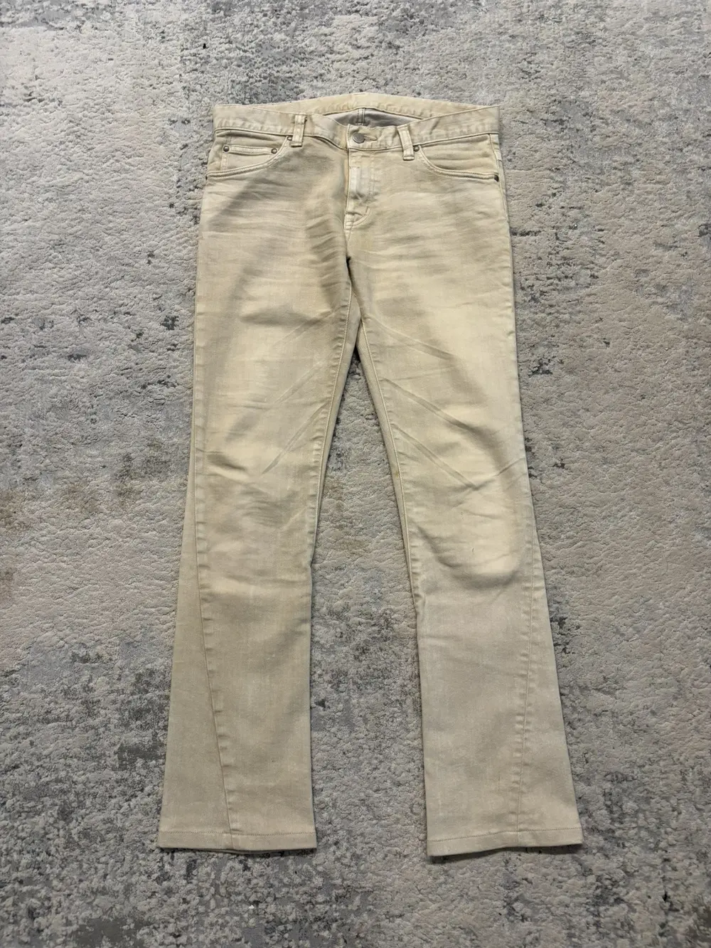 Tornado Mart - Beige Slim Bootcut Denim 32x30