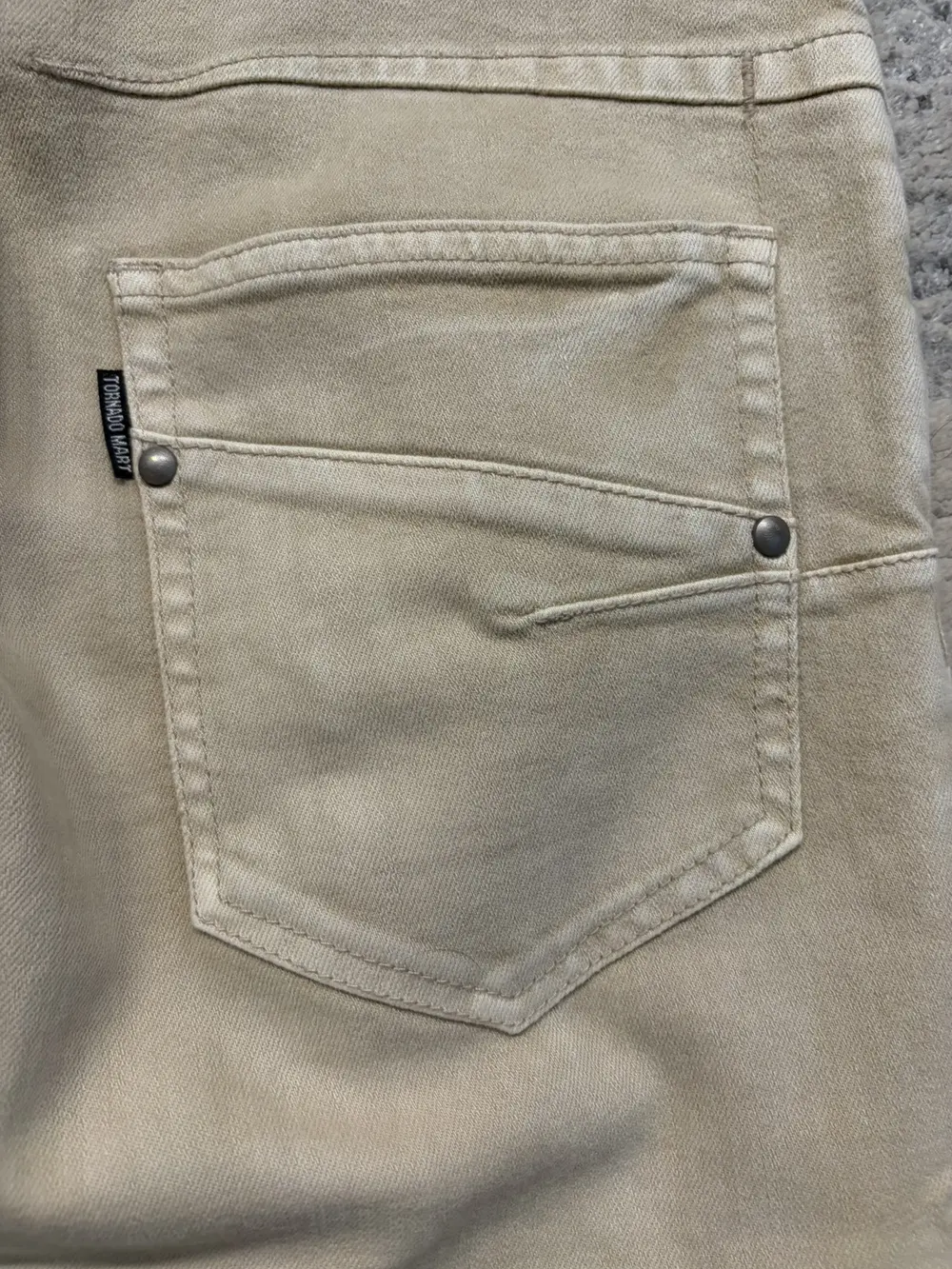 Tornado Mart - Beige Slim Bootcut Denim 32x30 - Image 7