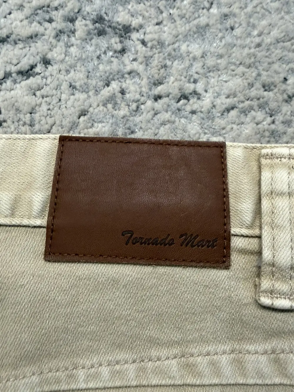 Tornado Mart - Beige Slim Bootcut Denim 32x30 - Image 6