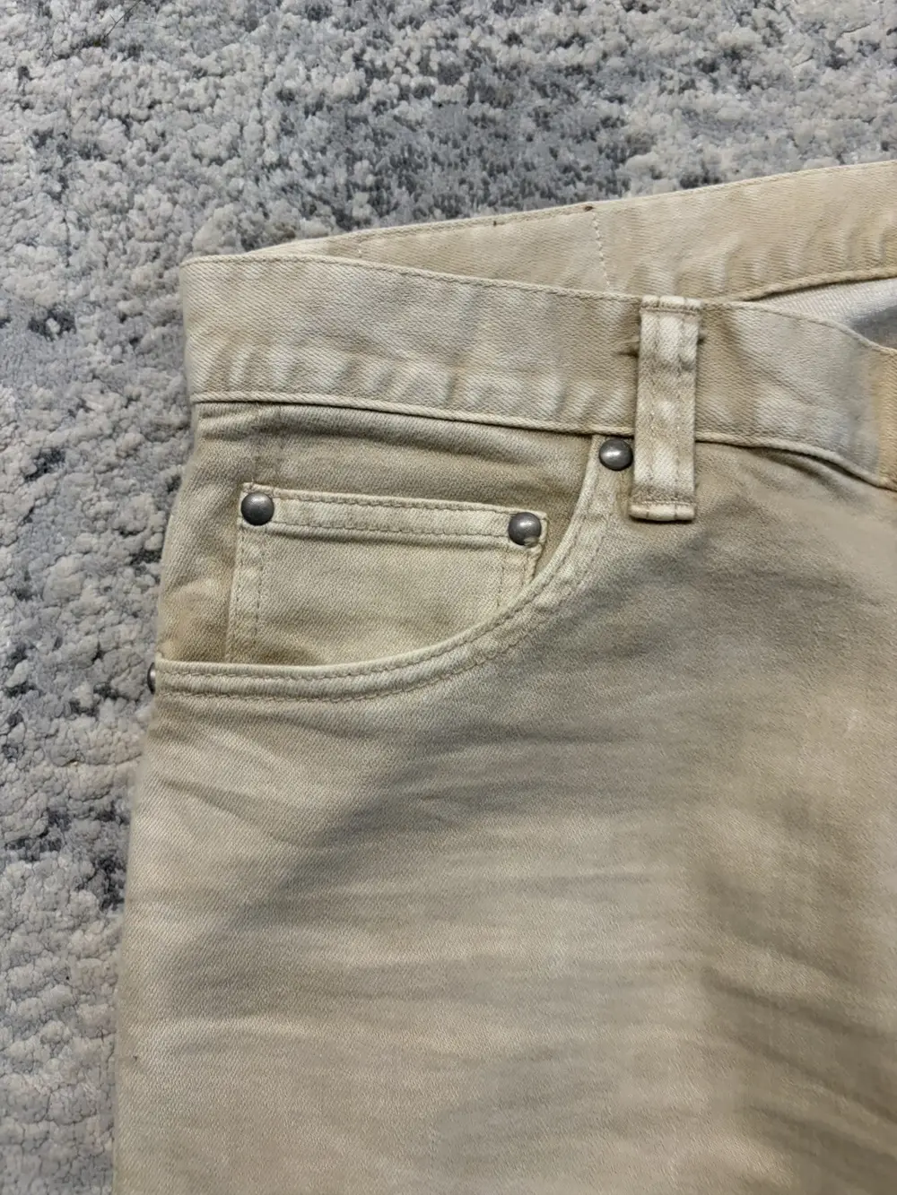 Tornado Mart - Beige Slim Bootcut Denim 32x30 - Image 3