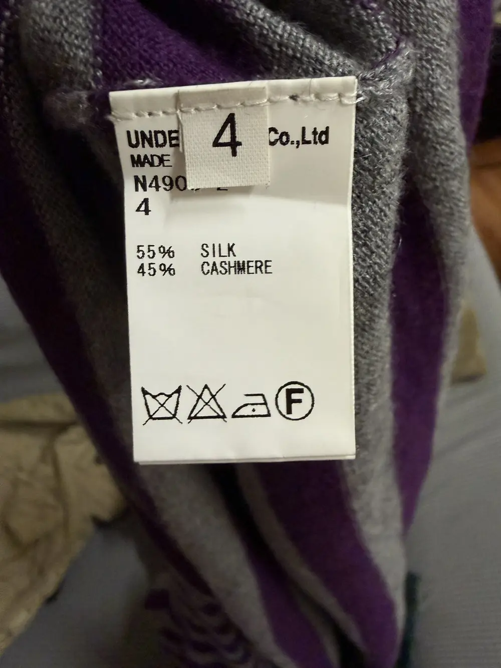 Undercover - AW14 Striped Silk/Cashmere Longsleeve Knit 21x30 - Image 6