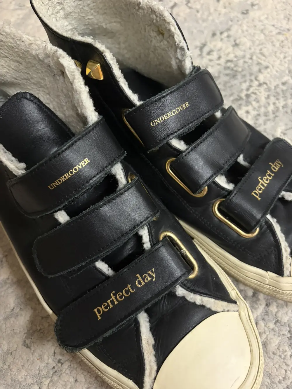 Undercover - AW16 Perfect Day Studded Sherpa Leather Sneaker 8.5US - Image 6
