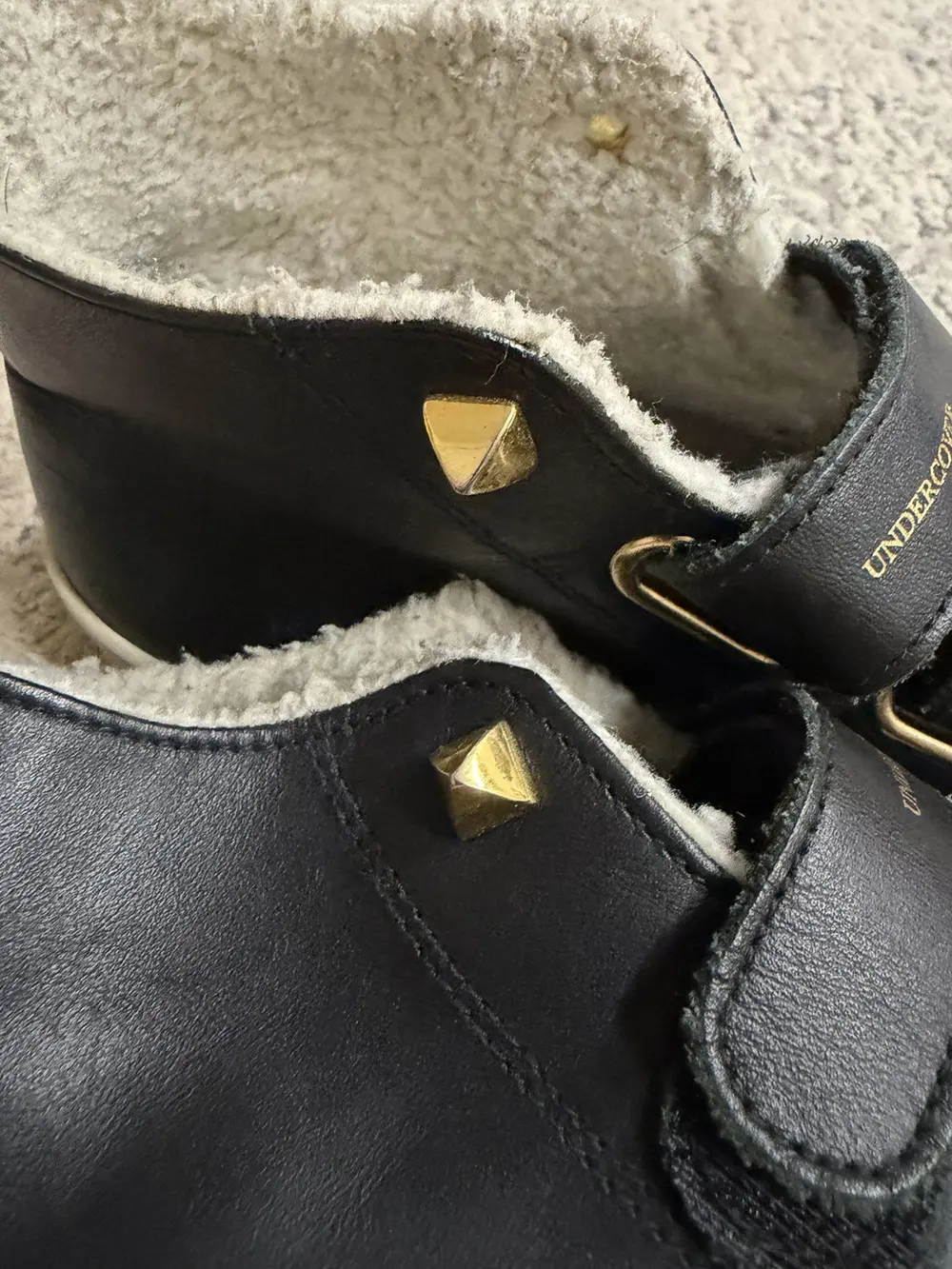 Undercover - AW16 Perfect Day Studded Sherpa Leather Sneaker 8.5US - Image 5