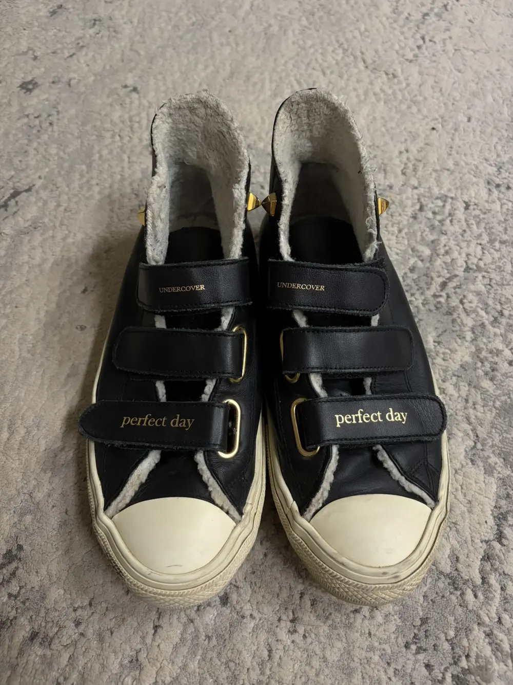 Undercover - AW16 Perfect Day Studded Sherpa Leather Sneaker 8.5US - Image 2