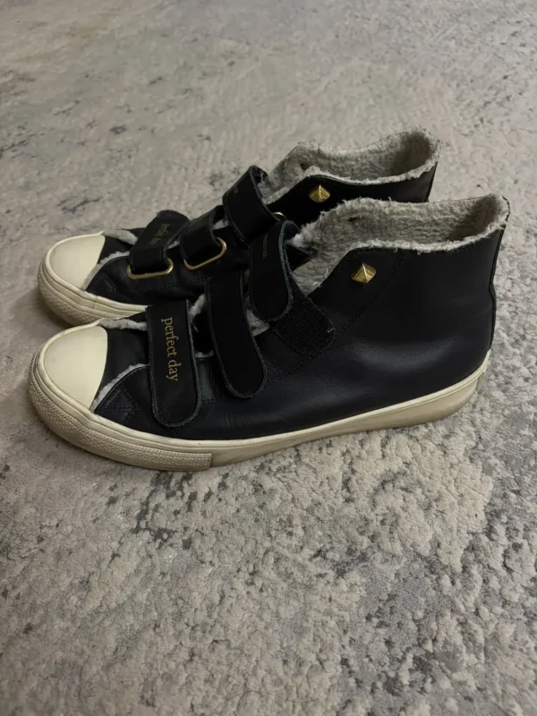 Undercover - AW16 Perfect Day Studded Sherpa Leather Sneaker 8.5US