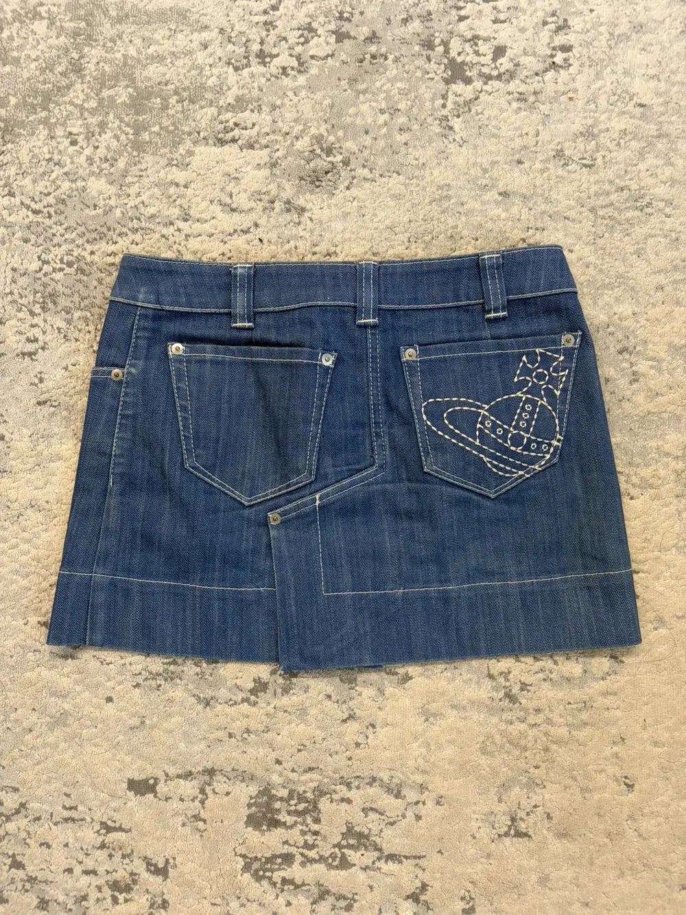 Vivienne Westwood - Orb Split Denim Skirt 28x12.75 - Image 3