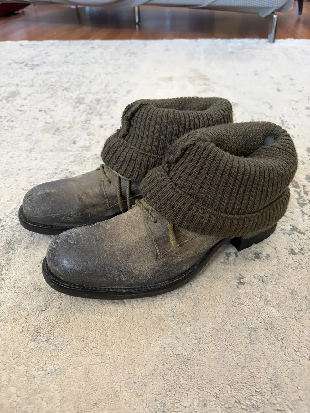 Alfredo Bannister - Sock Foldable Leather Boots 41/8.5US Mens