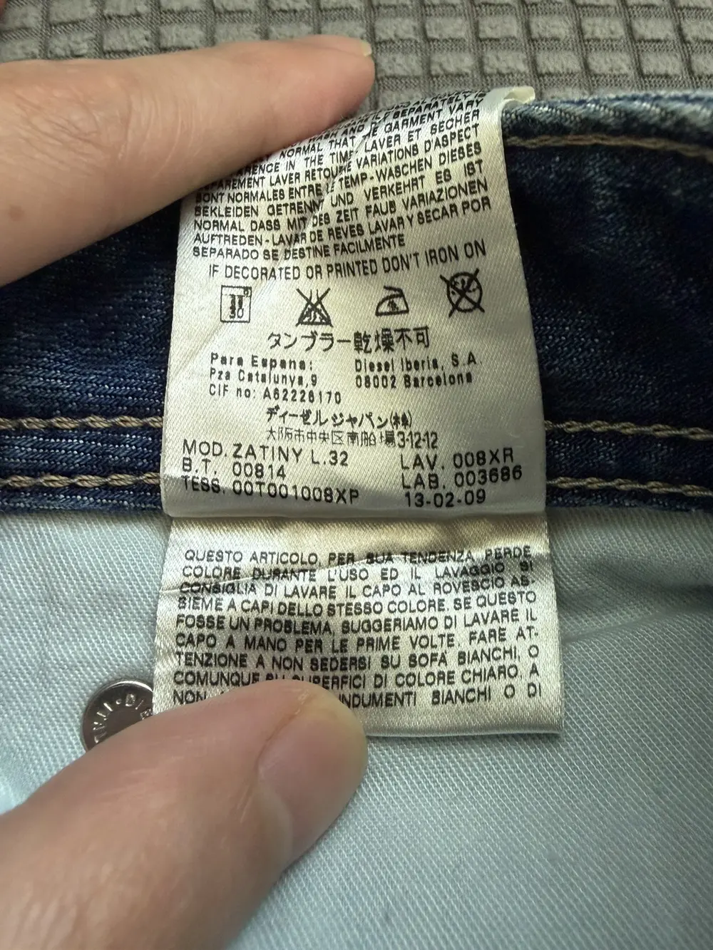 Diesel - SS09 Zatiny Bootcut Jeans wash 008XR 30x32 - Image 9