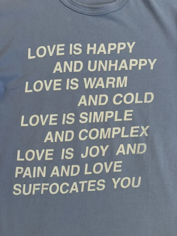 Junya Watanabe – SS02 Poem Love Is Happy Tee Shirt4