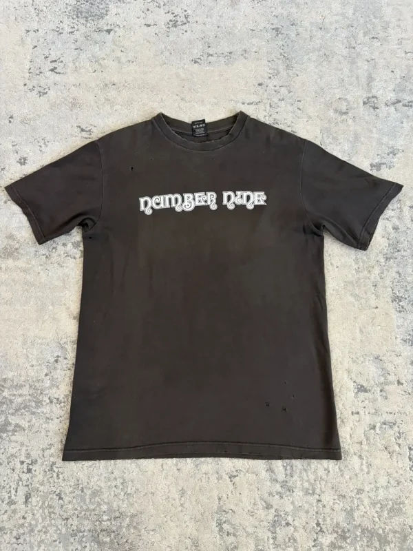 Number (N)ine - SS05 Distressed Logo Tee Shirt 20x28