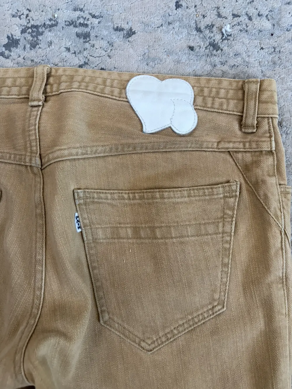 Number (N)ine - SS07 About a Boy Crying Heart Pain Khaki Denim 33x29 - Image 7