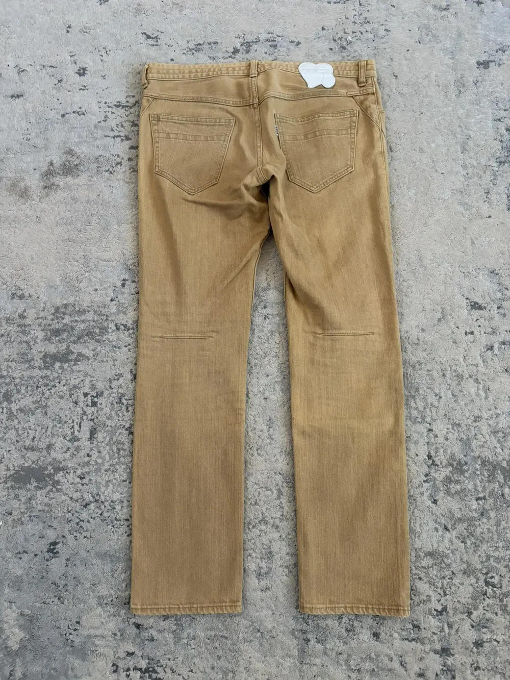 Number (N)ine - SS07 About a Boy Crying Heart Pain Khaki Denim 33x29 - Image 6