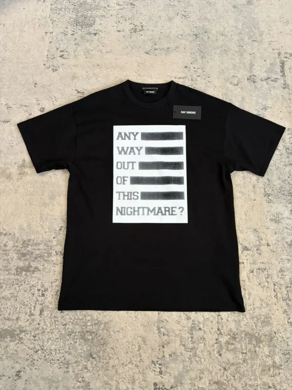 Raf Simons - AW17 Anyway Out Of This Nightmare Tee Shirt 22.5x31