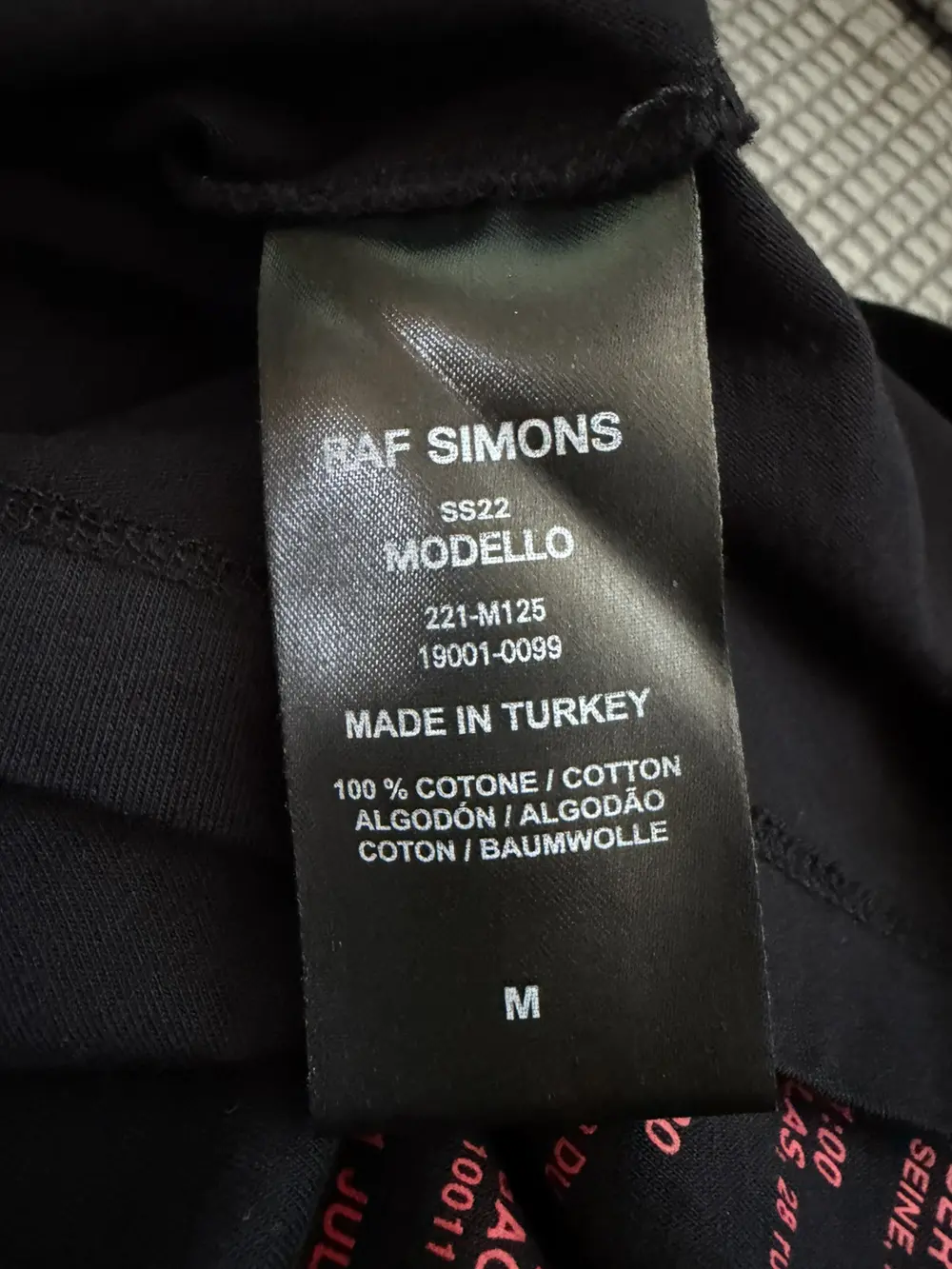 Raf Simons - SS22 Tour Tee Shirt 22x30.5 - Image 8