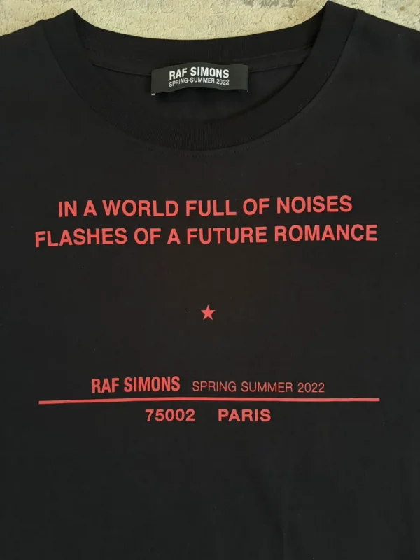 Raf Simons – SS22 Tour Tee Shirt7