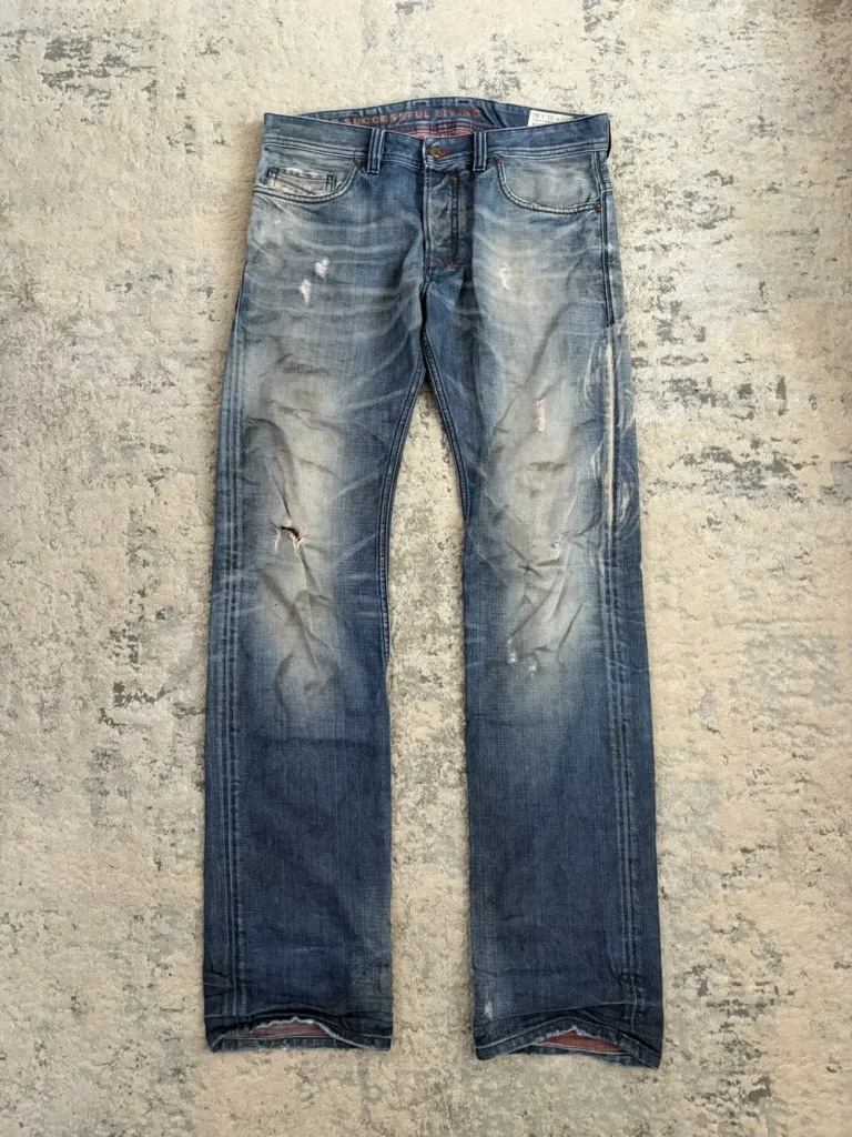 Diesel - AW12 Maroon Lined Safado Straight Jeans 34x33
