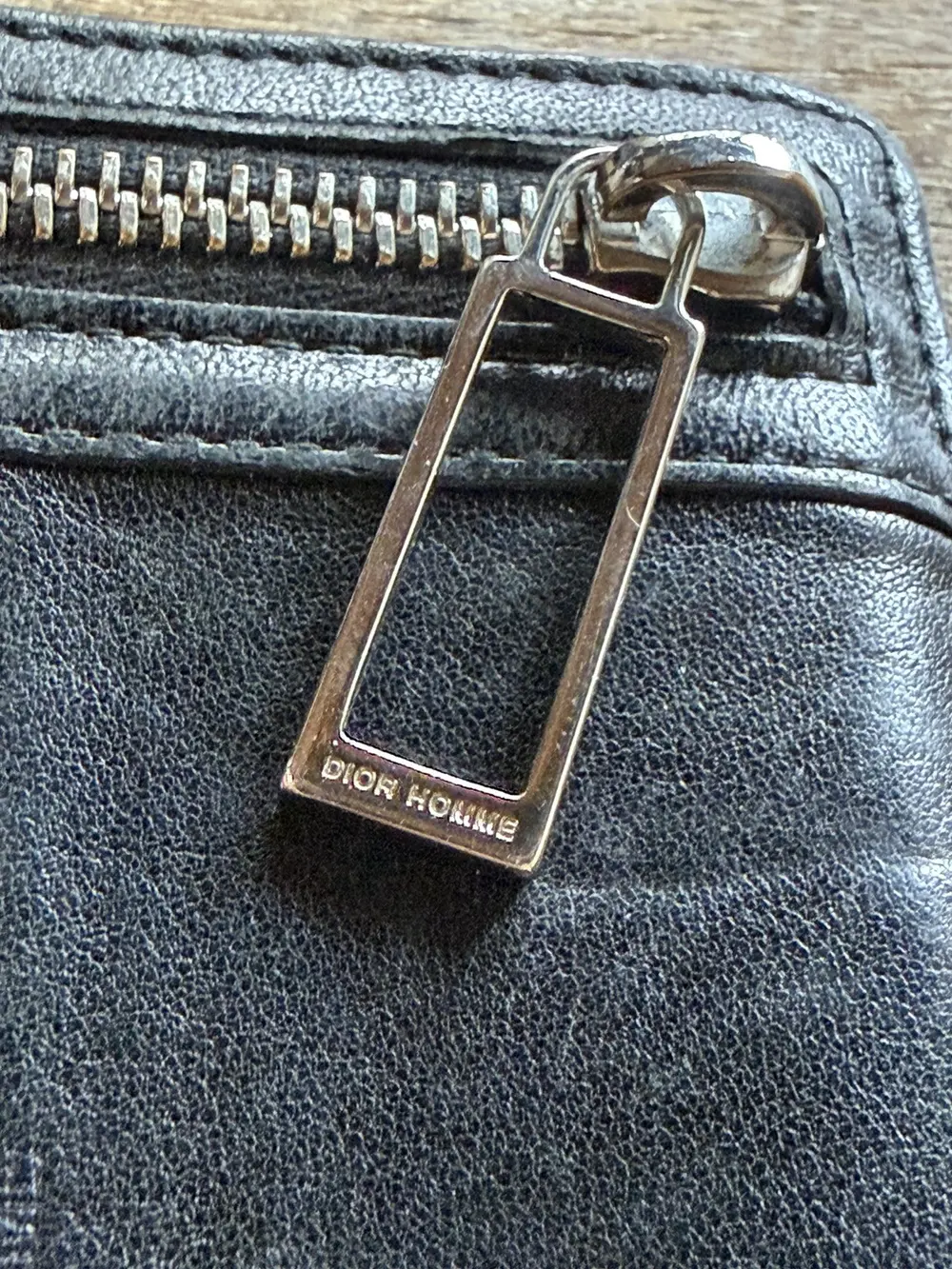 Dior Homme - Leather Bi Fold Zipper Wallet - Image 6