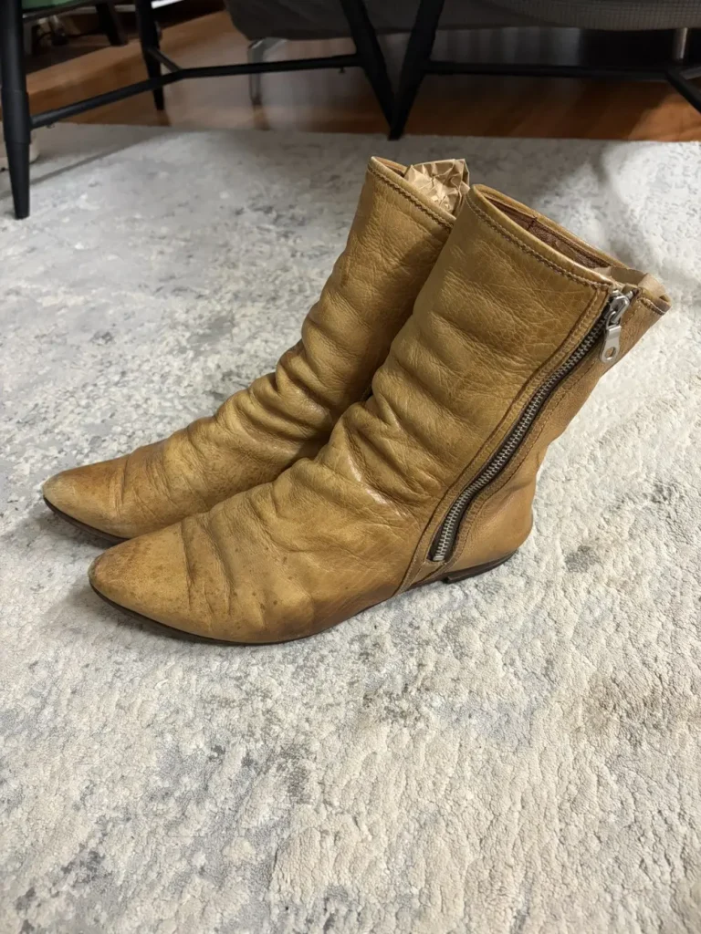 Mihara Yasuhiro - Pirate Side Zip Leather Boots 9US Mens